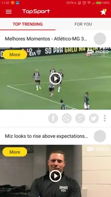 TopSport-All Hot Sport Videos android App screenshot 1