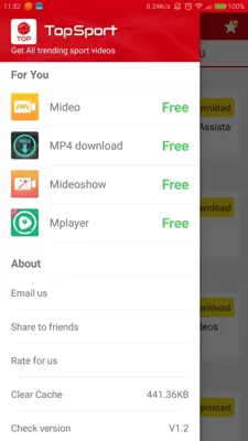 TopSport-All Hot Sport Videos android App screenshot 2